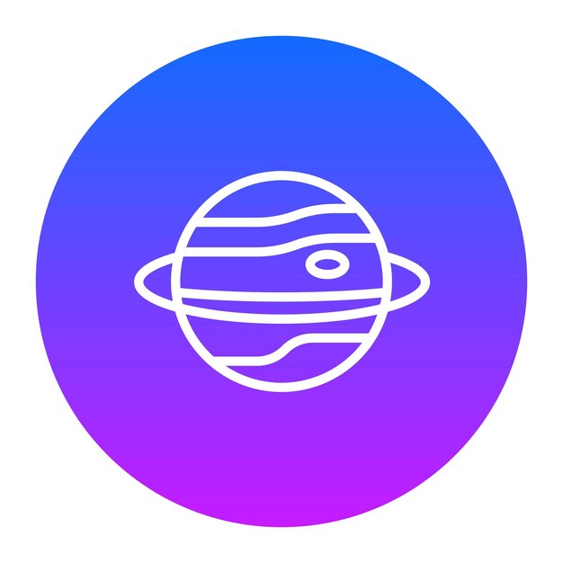 Ilustración vectorial de Saturno