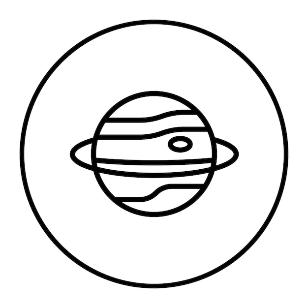 Vector ilustración vectorial de saturno