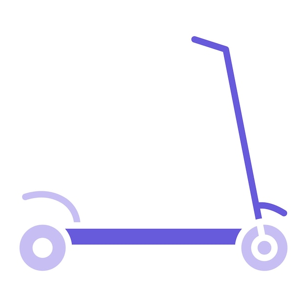 Ilustración vectorial del scooter de patada