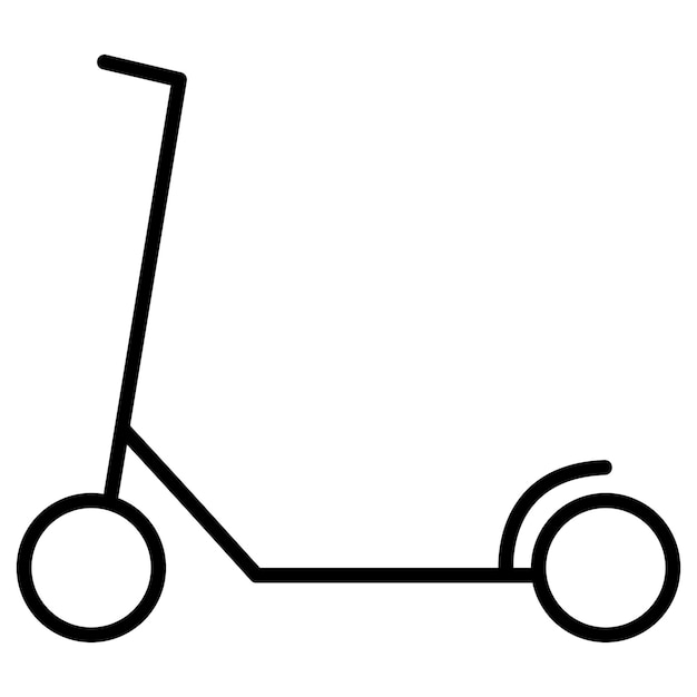 Ilustración vectorial del scooter de patada