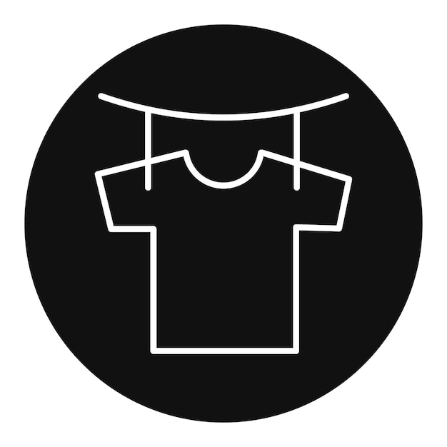 Ilustración vectorial de secado de ropa