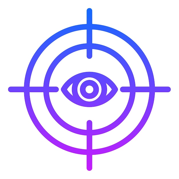 Ilustración vectorial de seguimiento ocular