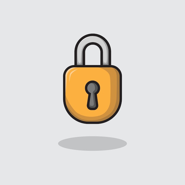 Ilustración vectorial de seguridad cibernética de bloqueo digital formato vectorial escalable para sitios web y