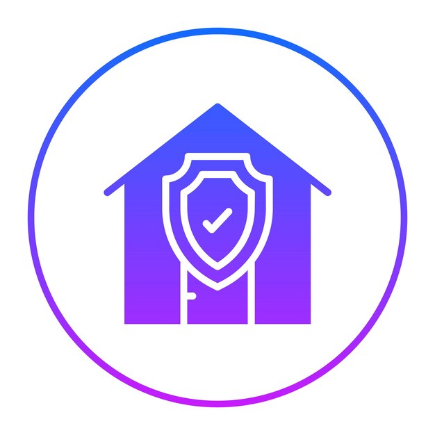 Ilustración vectorial de seguridad en el hogar
