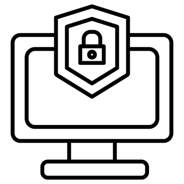 Ilustración vectorial de seguridad informática