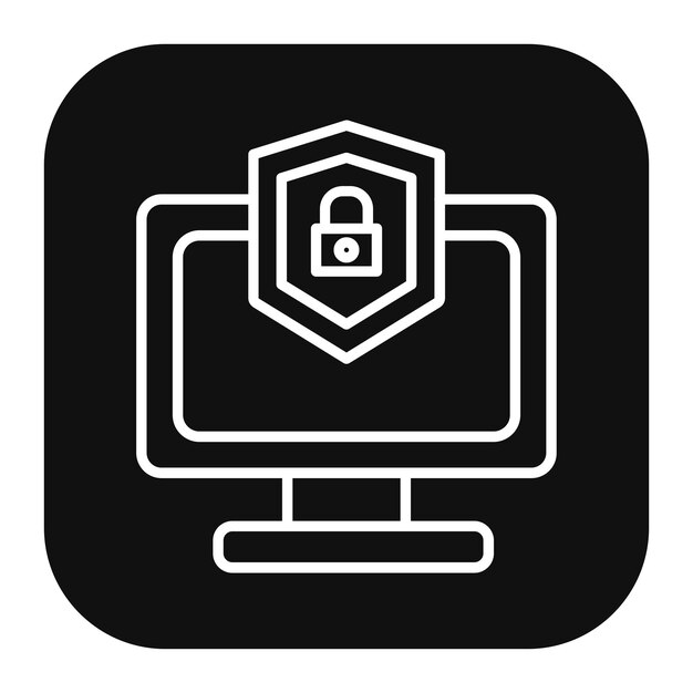 Ilustración vectorial de seguridad informática