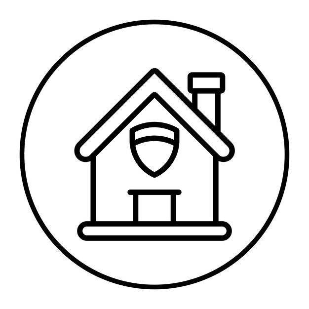 Ilustración vectorial de seguros para el hogar