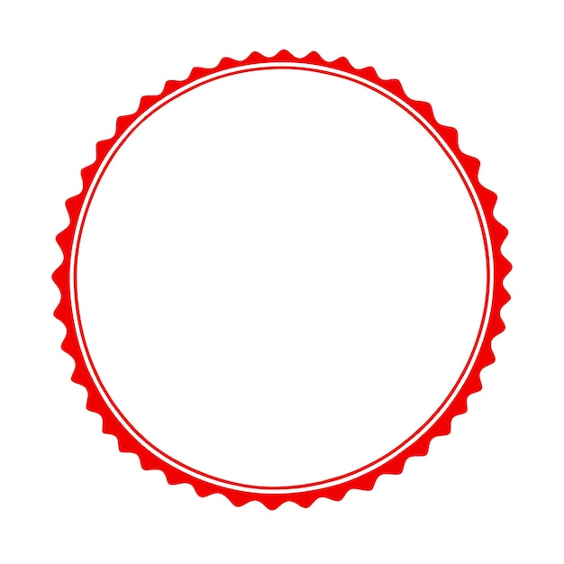 Ilustración vectorial de sello rojo premium