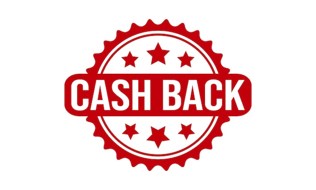 Ilustración vectorial del sello del sello de goma Grunge de Cash Back