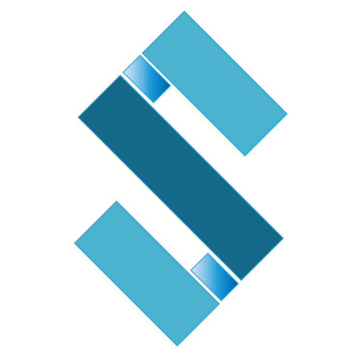 Vector ilustración vectorial sencilla de la letra s del logotipo