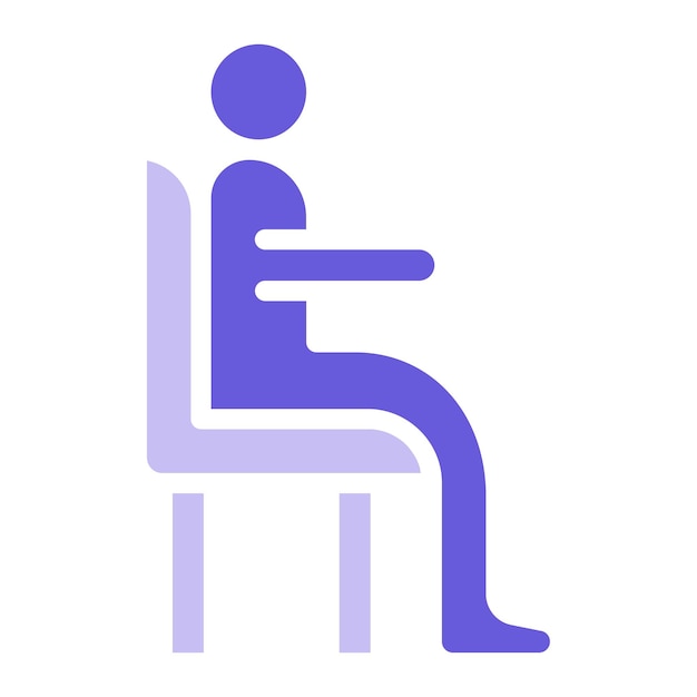 Ilustración vectorial sentada