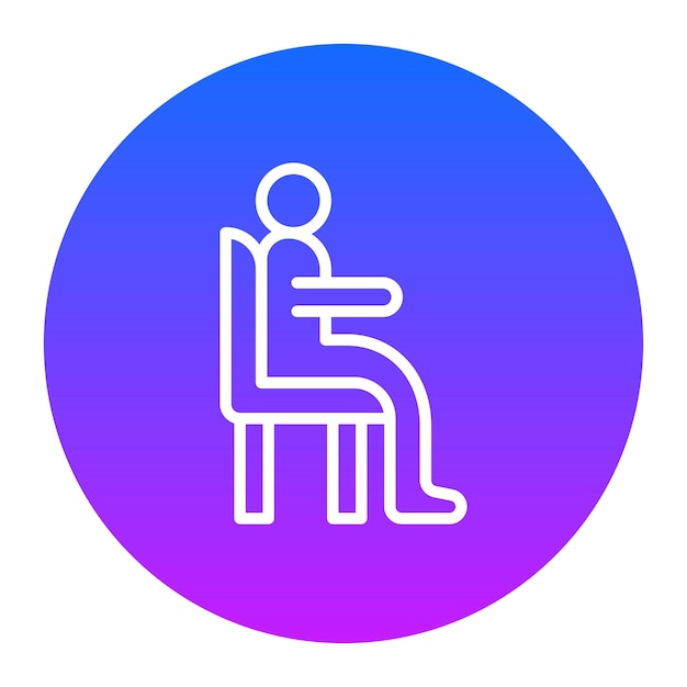 Ilustración vectorial sentada