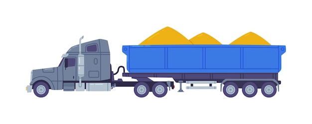 Ilustración vectorial del servicio de logística de entrega de mercancías