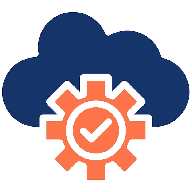 Ilustración vectorial del servicio en la nube