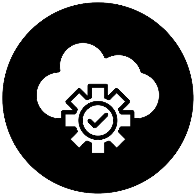 Ilustración vectorial del servicio en la nube