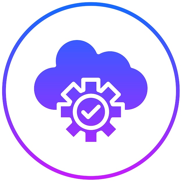 Ilustración vectorial del servicio en la nube