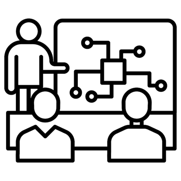 Ilustración vectorial de la sesión informativa del empleado