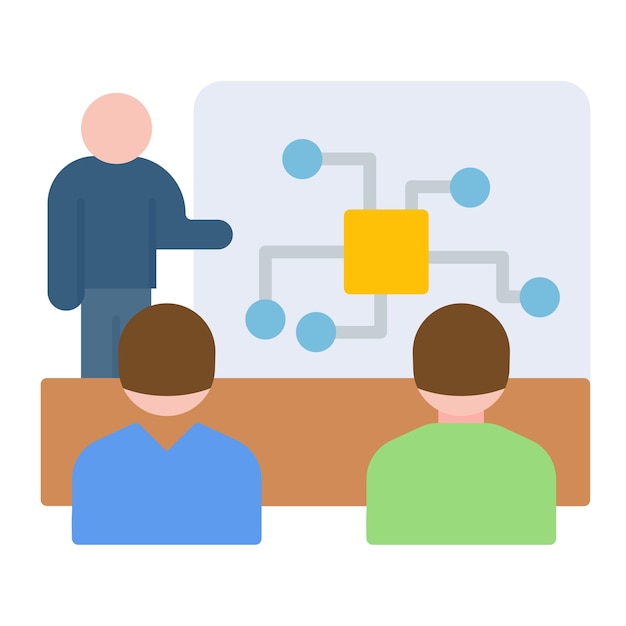 Ilustración vectorial de la sesión informativa del empleado