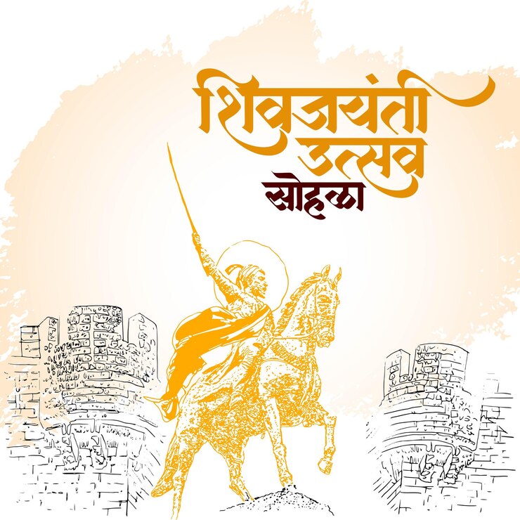 Vector ilustración vectorial shivaji jayanti