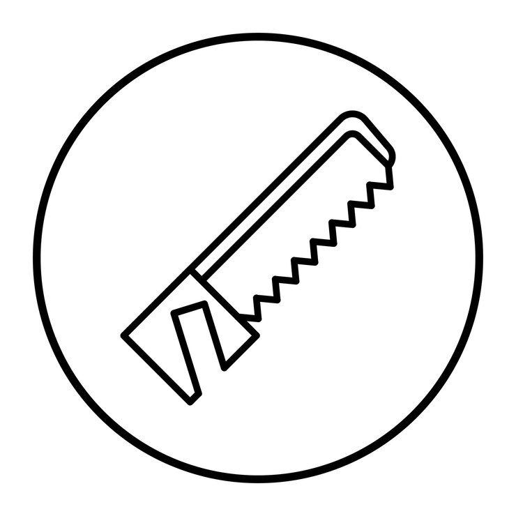 Vector ilustración vectorial de la sierra