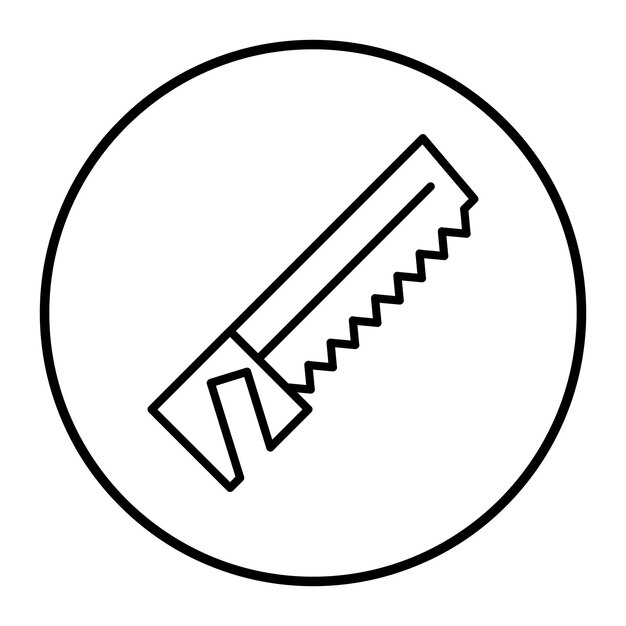 Ilustración vectorial de sierra