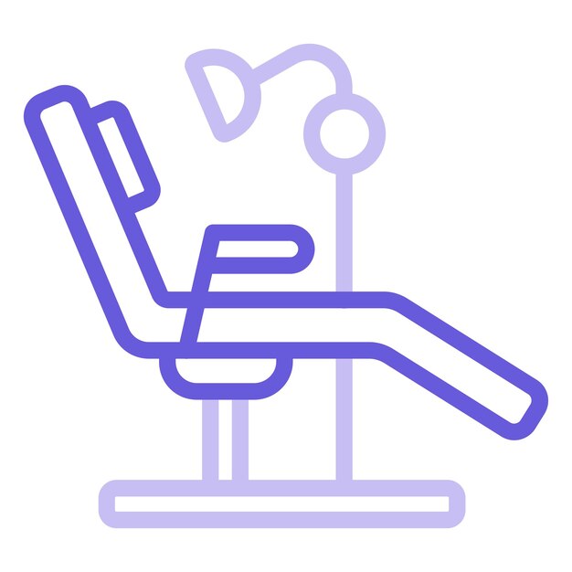 Ilustración vectorial de la silla dental