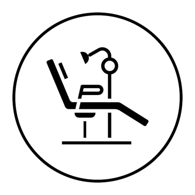 Ilustración vectorial de la silla dental