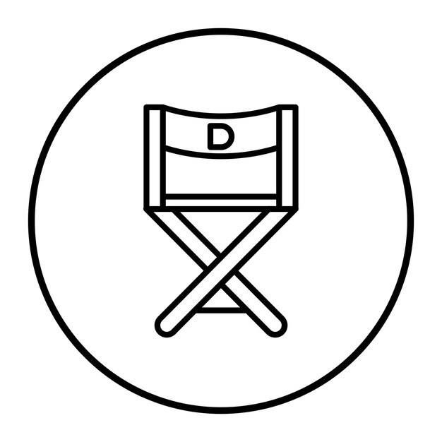 Ilustración vectorial de la silla del director