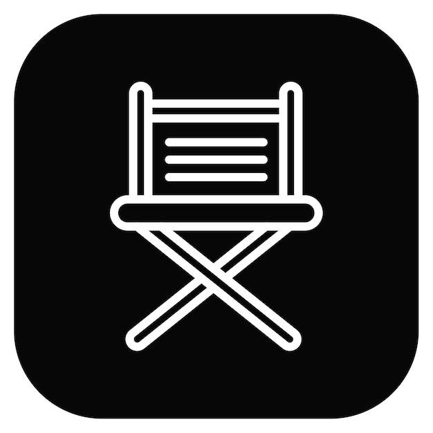 Ilustración vectorial de la silla del director