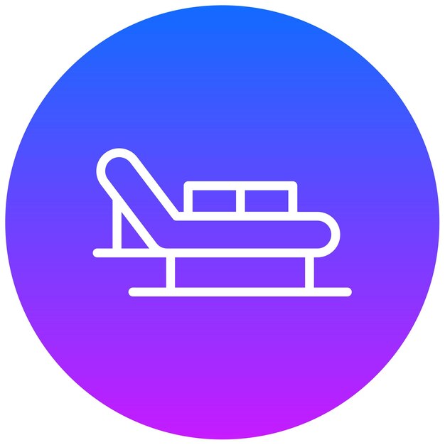 Ilustración vectorial de la silla de playa
