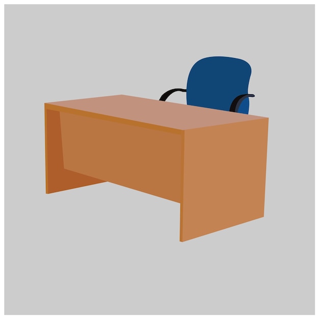 Ilustración vectorial de sillas de mesa