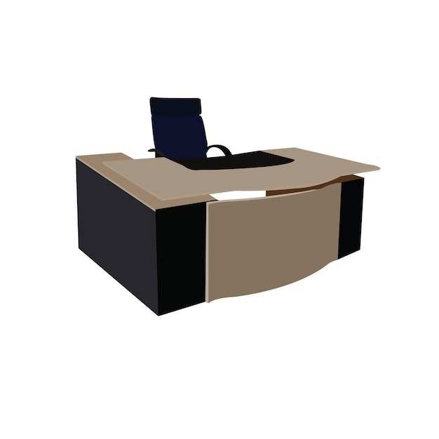 Ilustración vectorial de sillas de mesa