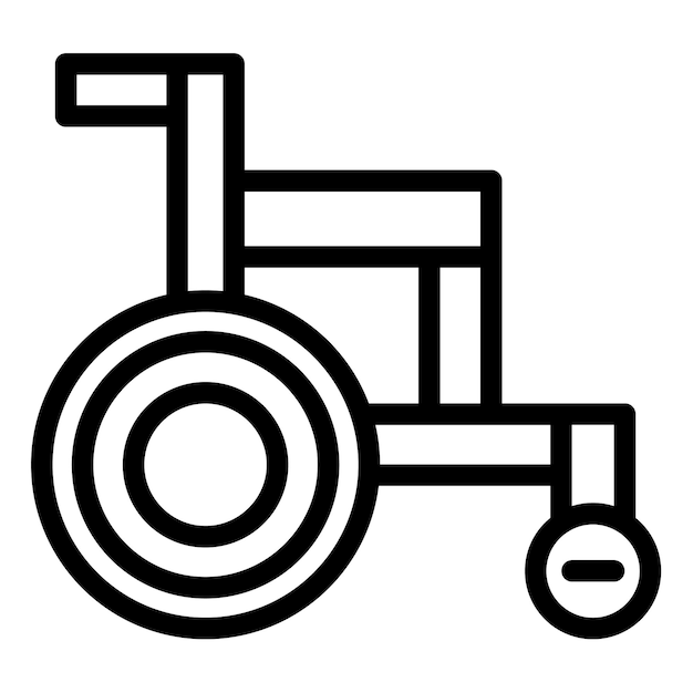 Ilustración vectorial de sillas de ruedas