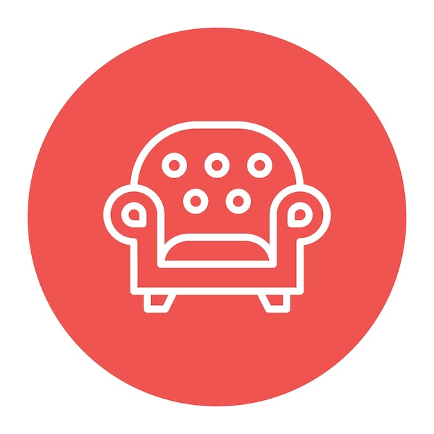 Ilustración vectorial del sillón