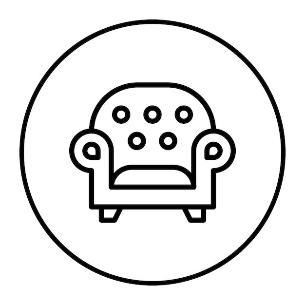 Ilustración vectorial del sillón