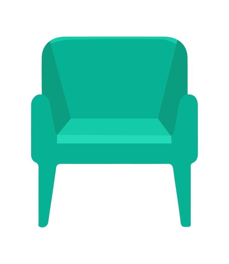 Vector ilustración vectorial de sillón