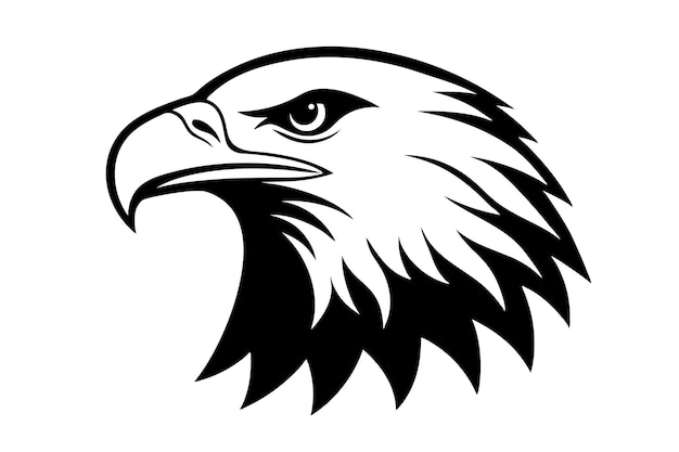 Ilustración vectorial de la silueta del águila