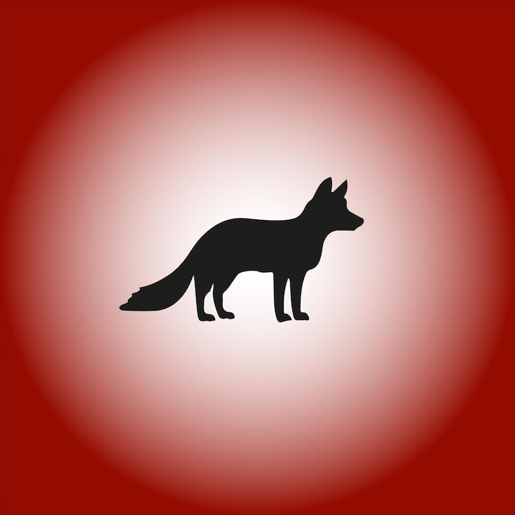 Vector ilustración vectorial de silueta de animal negro y fácil de editar en formato eps