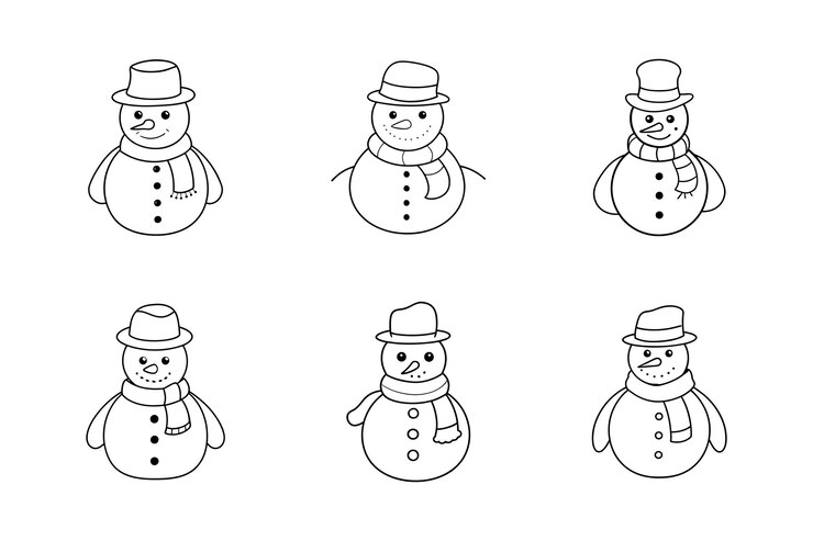 Ilustración vectorial de la silueta del árbol de Navidad de Doodle