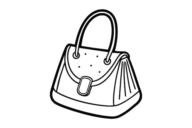 Ilustración vectorial de la silueta del bolso de mano de las mujeres
