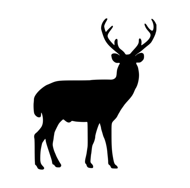 Ilustración vectorial de la silueta de caza