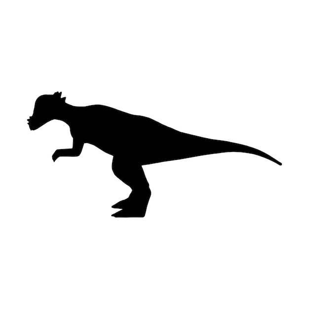 ilustración vectorial de la silueta de la criatura prehistórica pachycephalosaurus aislada en blanco