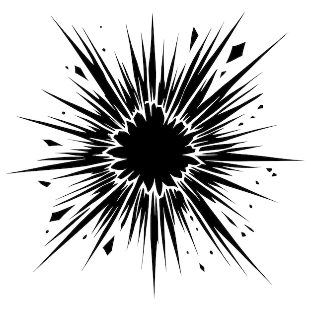 Ilustración vectorial de la silueta del elemento de forma de grieta de vidrio aislada sobre un fondo blanco