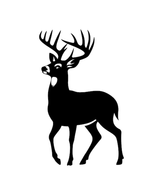 Ilustración vectorial de la silueta del ganado salvaje