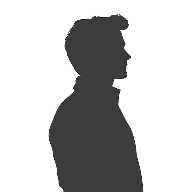 Ilustración vectorial de la silueta del hombre