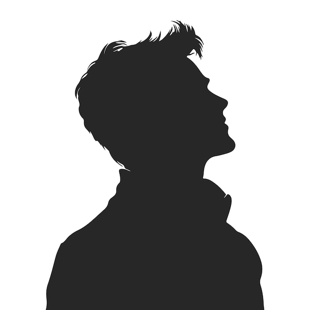 Ilustración vectorial de la silueta del hombre