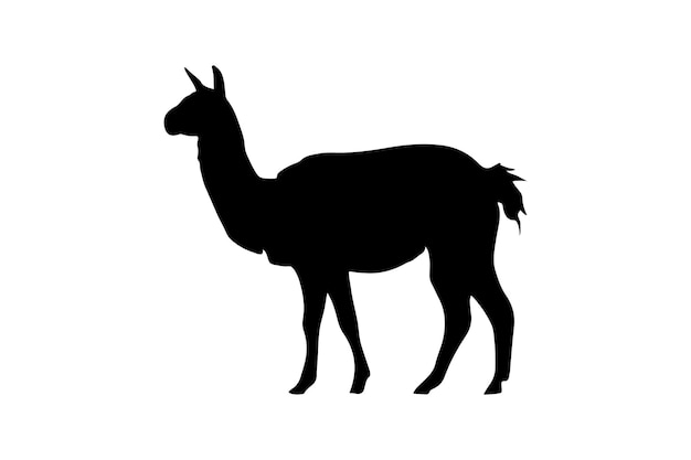 Ilustración vectorial de la silueta de la llama