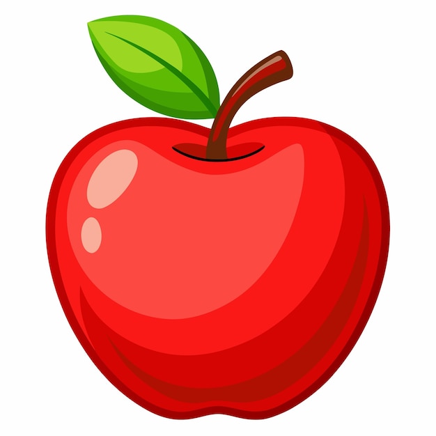 Ilustración vectorial de la silueta del logotipo de Apple sobre un fondo blanco