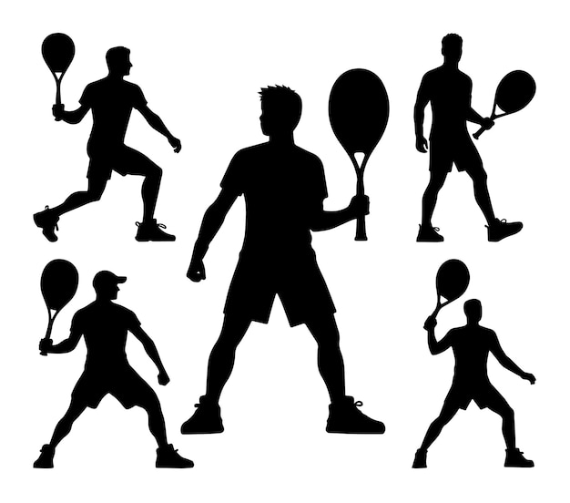 Vector ilustración vectorial de la silueta de la pelota de raquetbol