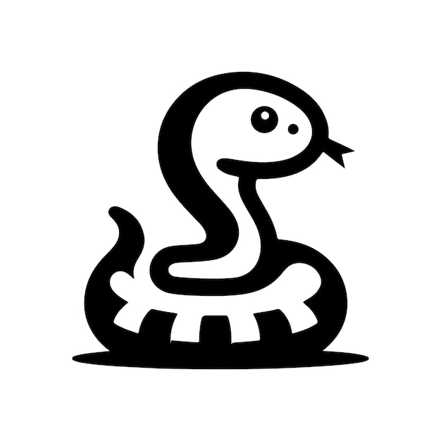 Ilustración vectorial de la silueta de la serpiente Gopher Diseño de alta calidad